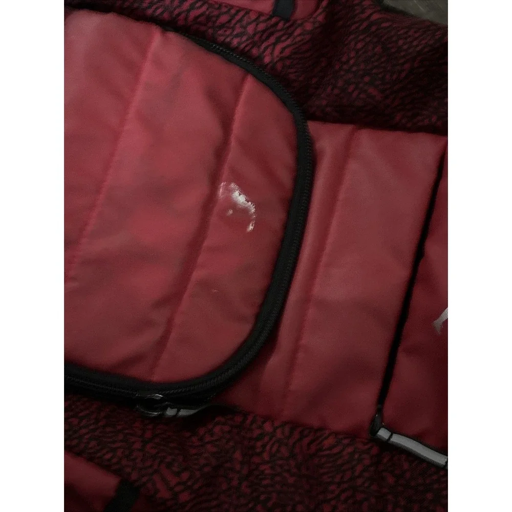 Michael Jordan Red Backpack Worn Stains 18